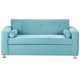 thumbnail image 1 of Sofa Vivo 3 Cuerpos Felpa 12 Turquesa, 1 of 5