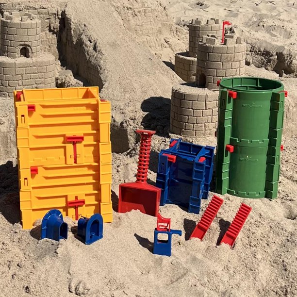 Kit Maestro Sandmasons para Construcción de Castillos de Arena con Moldes Enlazables