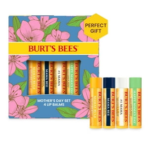 Set De Bálsamo Labial Burt'S Bees Balm Bouquet Original Beeswax, Paquete De 4