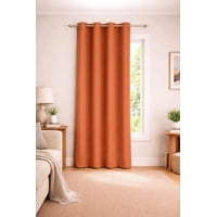 Clems - Cortina 100% Blackout De Tela Engomada 1 Paño Naranja