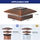 thumbnail image 5 of Luces solares para postes de cerca APONUO, paquete de 12, 4x4, IP64, color cobre, 5 of 7