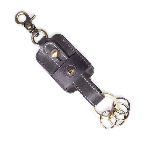 Gino Rodinis - Llavero Cuero Hombre Ll115 Gris