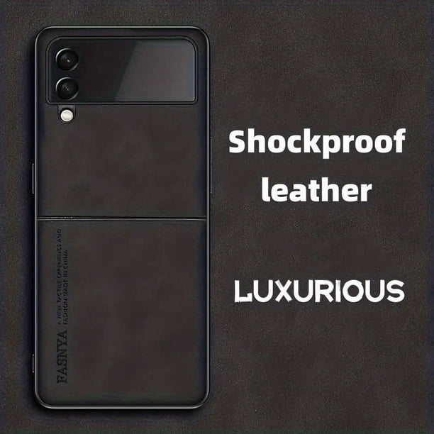 Premium Lamb Leather Wallet Phone Case With Shockproof Flip Cover For Samsung Galaxy Z Flip 3/4 - Protect Your Phone in Style!