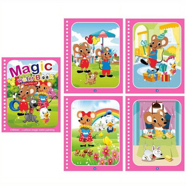 Montessori Toys, Reusable Coloring Book, Magic Water Drawing Book Painting, Drawing Toys, Sensory Early Education Toys For Kids