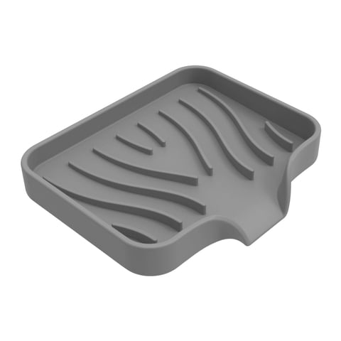 Magideal - Jabonera De Drenaje Automático Bandeja De Jabón Bandeja De Esponja De Cocina Con Jabonera De Drenaje Caja De Jabón Para Baño, Hotel, Encimera, Fregade , S Gris