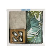 Decoexpress - Set De Textil Y Argollas Forest - (Mantel, Caminito, Servilletas Y Argollas)