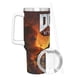 thumbnail image 3 of Doom Eternal Vaso aislado de acero inoxidable con asa, diseño temático, regalo para familia, amigos y fans; incluye pajita y encaja en el portavasos estándar, 40 oz, 3 of 6