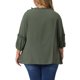 thumbnail image 3 of Agnes Orinda Conjuntos de Halloween para Mujeres Tallas Grandes Blusas con Flecos y Lazo en el Cuello en V Mangas 3/4 3X Verde Militar, 3 of 6