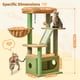 thumbnail image 3 of Árbol para gatos Taoqimiao de 98 cm para interior con condominio para gatitos, 3 of 9