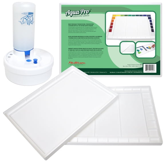Set de pintura acuarela Masterson Aqua Pro con paleta y brocha