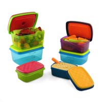 Set De Almuerzo Fit & Fresh Para Niños De 14 Piezas Con Bolsas De Hielo Sin Bpa