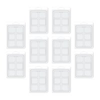 Magideal - 100 Uds. Modelos De Carcasa De Fusión De Velas, Fabricación De Velas, Contenedor De Velas, Chocolates Artesanales, Modelo De Fundición Resistente, Tra Cuadrado