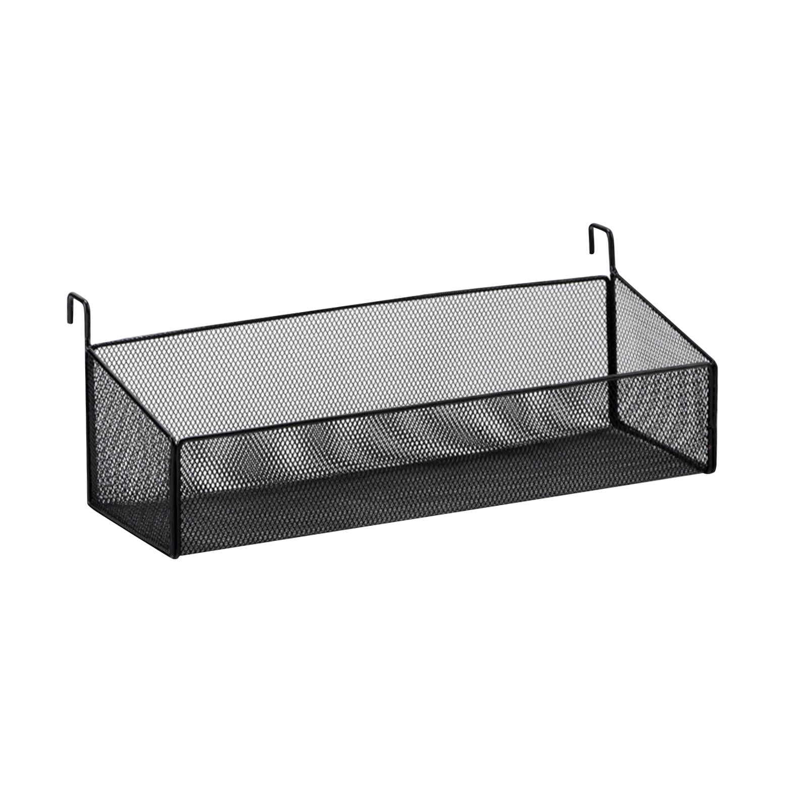 Bothyi - Estante De Cabecera Cesta De Almacenamiento Colgante Archivador Para Billetera Periódicos Bebida Grande Negro