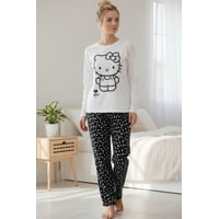 Pijama Micropolar Mujer Hello Kitty Beige S