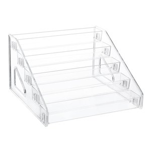 Magideal - Estante De Almacenamiento De Esmalte De Uñas, Organizador Transparente, Estante De Exhibición De Maquillaje, Acrílico Para Encimeras De Baño, , 5 Niveles