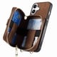 thumbnail image 2 of Funda Tipo Cartera con Correa Cruzada para iPhone 17 Protección Contra Golpes Marrón, 2 of 6