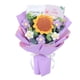 thumbnail image 4 of Ramo De Flores De Ganchillo Terminado, Ramo De Mesa Elegante Terminado, Centro De Mesa, Color Morado, 4 of 5