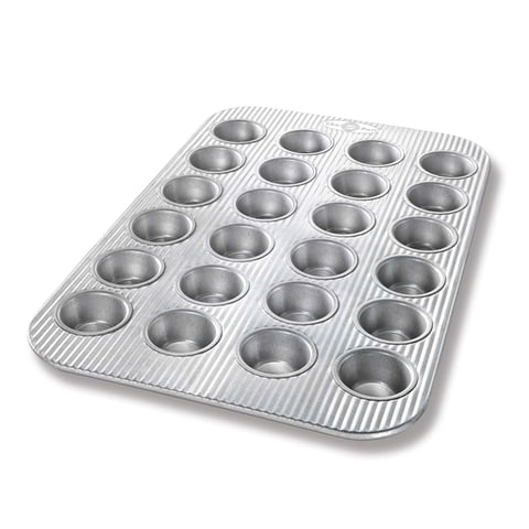 Mini Molde Para Magdalenas Y Magdalenas Usa Pan De Acero Aluminizado De 24 Cavidades