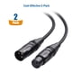 thumbnail image 2 of Cable Matters XLR a XLR para micrófono, 1,8 m, 2 unidades, color negro, 2 of 7