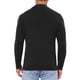 thumbnail image 3 of INSPIRE CHIC Suéter de Hombre con Cremallera Cuarto, Cuello Simulado de Polo, Tejido, Talla L, Negro, 3 of 6