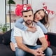 thumbnail image 3 of Diadema de papel con gafas para San Valentín, divertida diadema y gafas para San Valentín | Diadema de San Valentín con gafas para fiestas, accesorios de disfraces navideños, 3 of 7