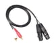 thumbnail image 1 of Cable De Extensión De Audio De 2 RCA Macho A 2 XLR Hembra Para Micrófono, Grabadora Mezcladora, 1 of 3