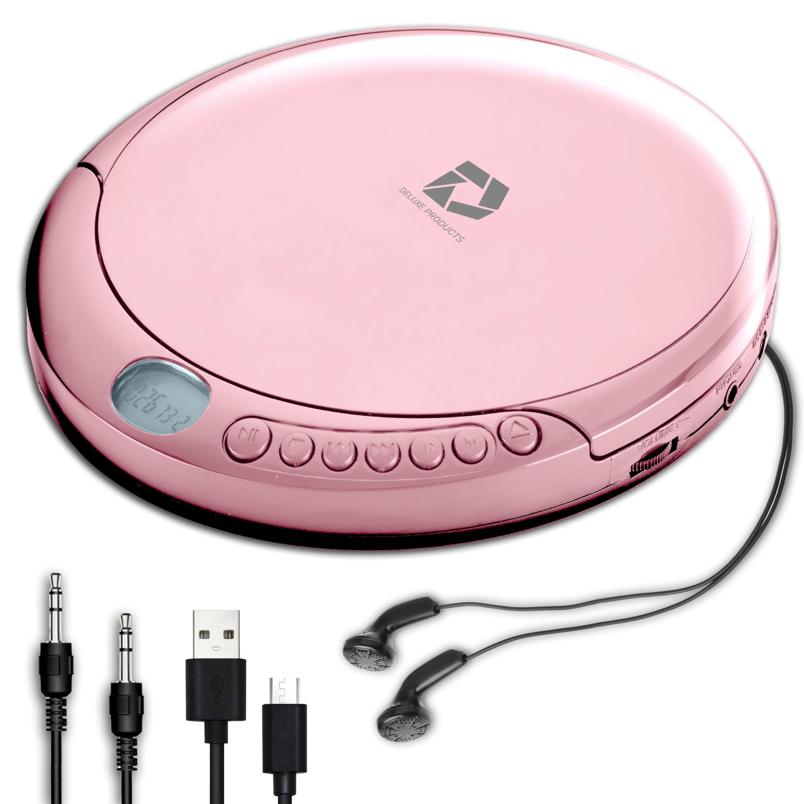 Reproductor De Cd Deluxe Products Portátil Rosa