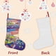 thumbnail image 3 of Supercosas Tema: Calcetines de Navidad, fino lino blanco para colgar en escaleras y chimenea, decoración navideña para el hogar, regalo de Navidad. 45cm × 32cm, 3 of 5