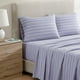 thumbnail image 2 of Juego de sábanas Nautica Home 4 piezas microfibra 2 plazas lineas azules, 2 of 7