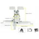 thumbnail image 3 of Soporte De Techo Para Video Proyector Ajustable Metalico, 3 of 3