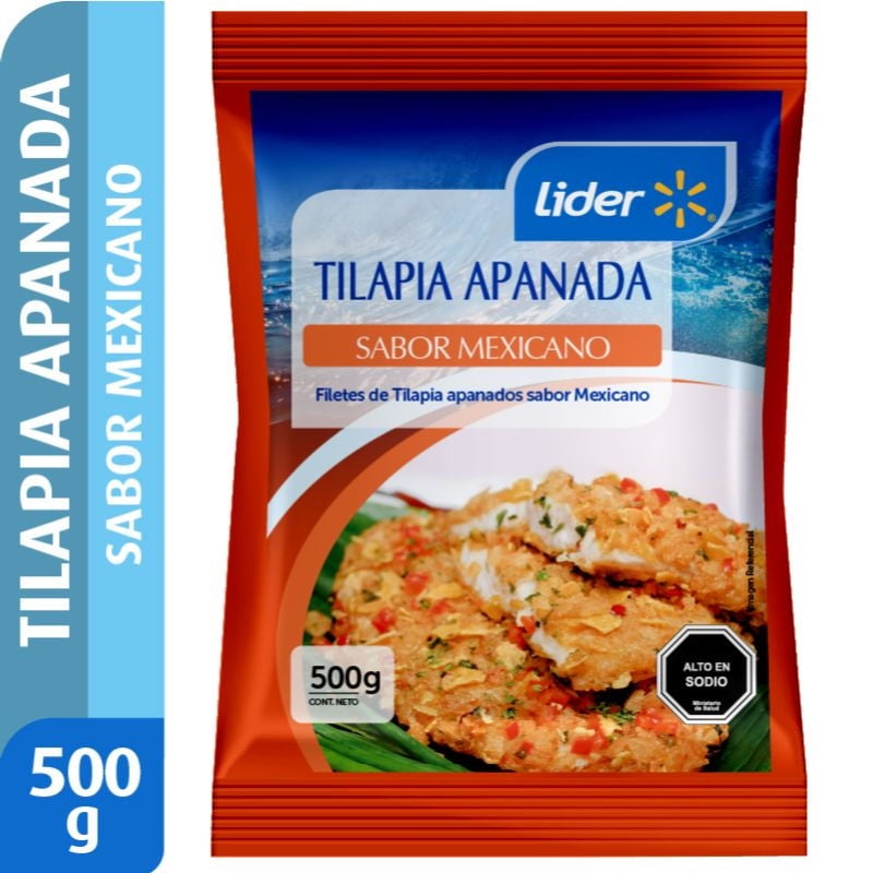 Filete De Tilapia Mexicana Apanada 500 g Lider
