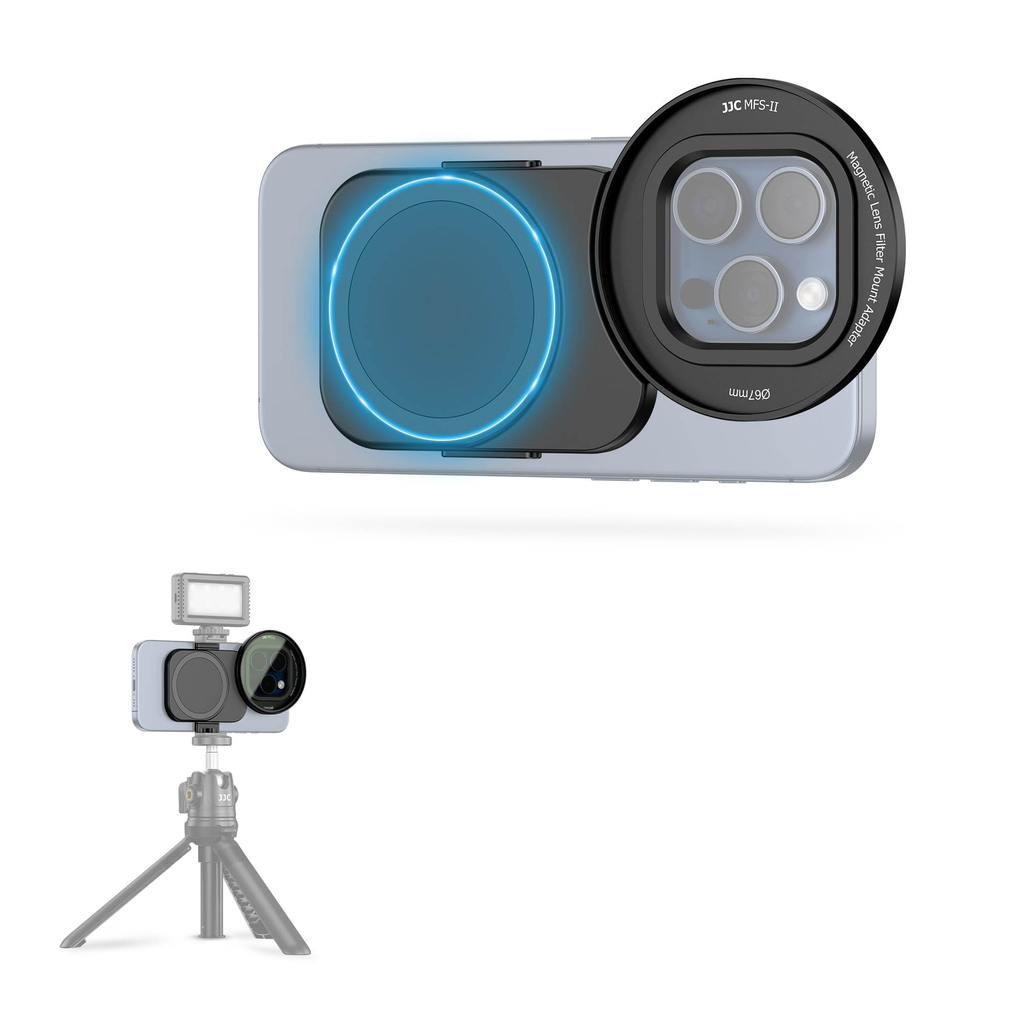 Adaptador De Filtro De Lente Jjc Mfs-ii Magnético De 67 Mm Para Iphone