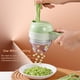 thumbnail image 3 of Gadgets inteligentes [4 en 1] Cortadora y rebanadora eléctrica de verduras, procesador de alimentos portátil (verde), 3 of 7