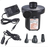 Genérico - Inflador Electrico 220 Y 12 Volt Enchufe Auto Portatil Negro