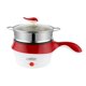 thumbnail image 1 of Mini Olla De Cocina Eléctrica Para Albóndigas Gachas De Sopa B-Con Vaporizador-Rojo, 1 of 5