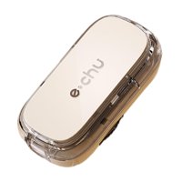 Ioensy - Pastillero Portátil Multifuncional, Práctico Y Divisor De Pastillas Para Interiores Y Exteriores, Color Blanco, Medio Cuarto