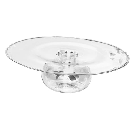 Magideal - Plato De Cristal Para La Cena, Plato Para Servir, Postre, Ensalada, Frutas, Plato Redondo Creativo Para Carne, Cuenco Seco, Cristalería Para Catering, 18 Cm
