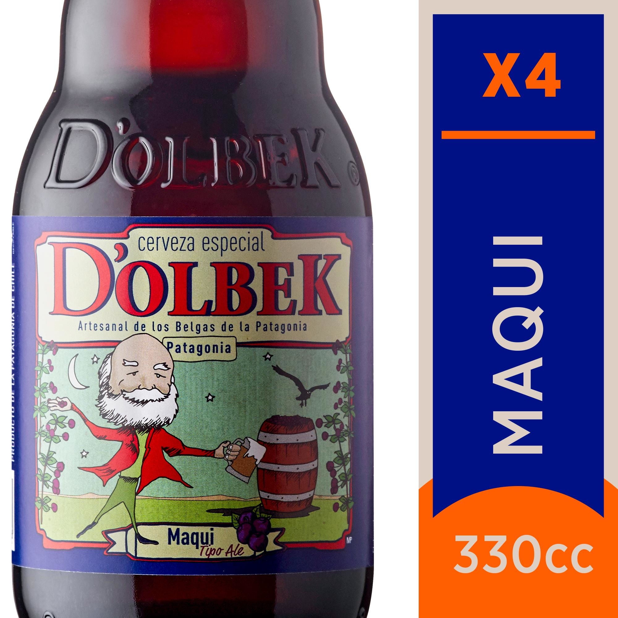 Cerveza Ale Maqui 4,8° Pack 4 Botella 330 ml Dolbek