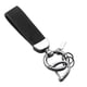 thumbnail image 3 of PU Cuero Llavero Decoración Regalo Llavero Clip Para Mochila Monedero Bolso Negro, 3 of 5