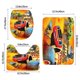 thumbnail image 3 of Blaze y los Monster Machines Juego de 3 alfombras de baño de coral fleece: tapete de baño + alfombra de inodoro en forma de U + funda de tapa de inodoro en forma de O, 3 of 6