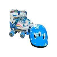 Genérico - Patin 4 Ruedas Con Luces Y Kit Talla M 35 38 Muilticolor1