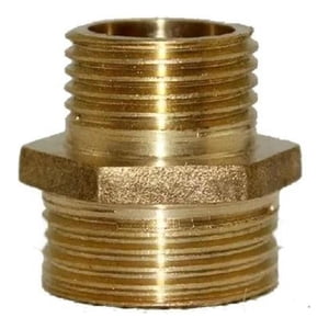 Genérica - Conector 1/2 X 3/4 (He /He ) Niple Adaptador Baño Lavadora