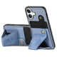 thumbnail image 2 of Funda Resistente para iPhone 16 con Tarjetero y Soporte, Diseño Magnético Azul, 2 of 5
