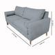 thumbnail image 3 of Sofa Indu 2 Cuerpos Felpa Gris, 3 of 3