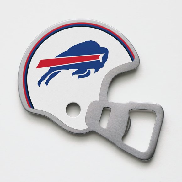 Abrebotellas YouTheFan Buffalo Bills con máscara del casco