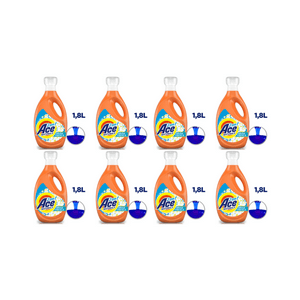 Pack 8 Detergentes Liquido Ace Natural 2 En 1 Concentrado 1.8 Lt Cada Uno.