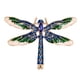 thumbnail image 2 of Broche De Libélula Antigua Insignia Ramillete Diamantes De Imitación Regalo De Joyería Azul, 2 of 5