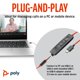 thumbnail image 4 of Auriculares con cable PLT Blackwire 3325 certificado para Microsoft Teams, 4 of 5