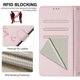 thumbnail image 5 of Funda Cartera para Samsung Galaxy A26 con Bloqueo RFID, Cierre Magnético y Ranuras Tarjetas Rosa, 5 of 6