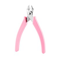 Magideal - Alicates Para Decoración De Uñas, Tijeras Para Decoración De Uñas, Mango De Goma, Alicates Multiusos Para Quitar Cutículas Y Uñas, Para Salón, Spas En Rosa